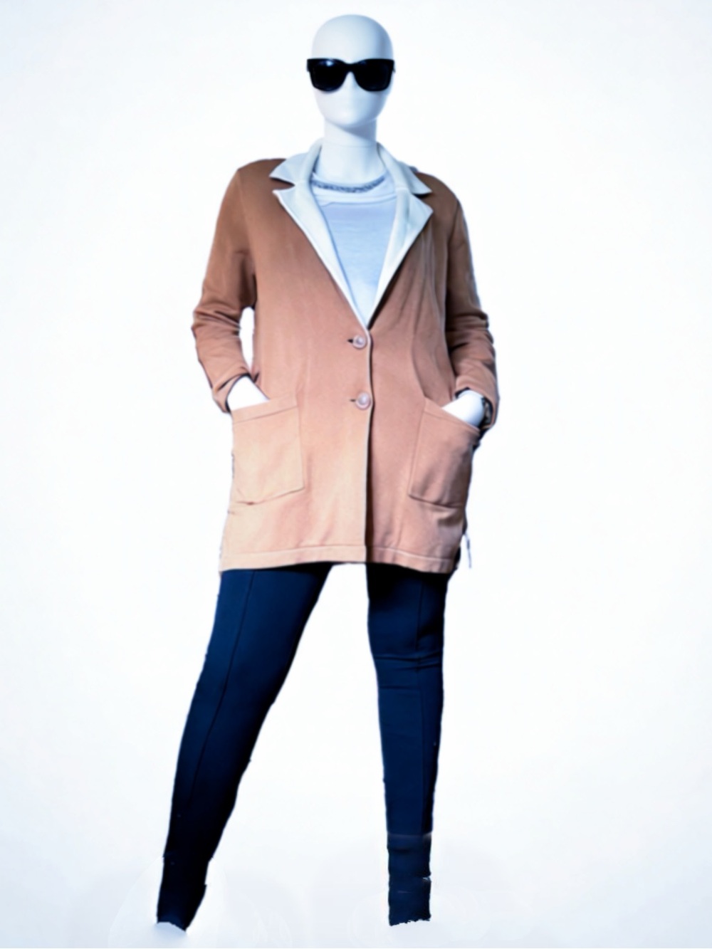 Jason Wu Brown and Cream Cardigan O/S